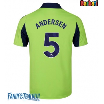 Fulham Joachim Andersen #5 Tricou Fotbal Replică 2025-26 Barbati Deplasare